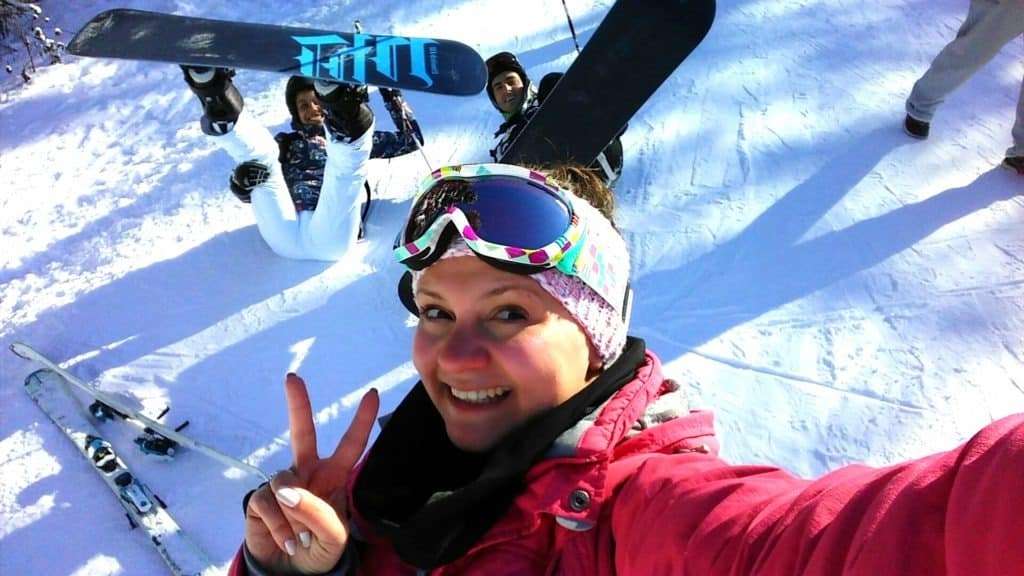 Ski or snowboard in winter in Borovets in Bulgaria