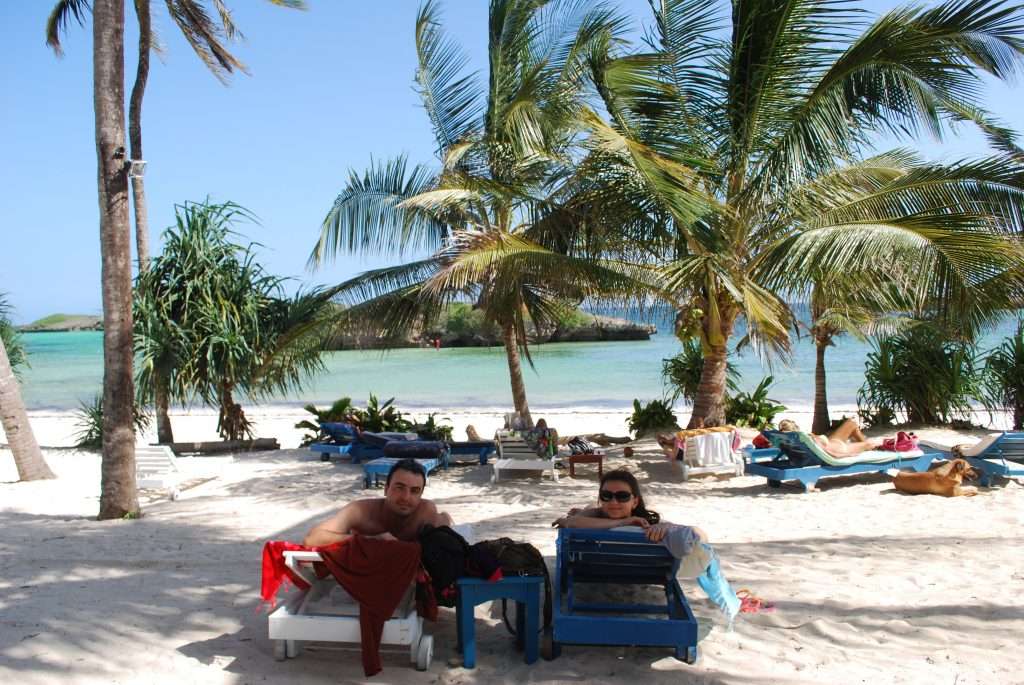 romantic beach in Watamu, Kenya
